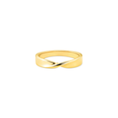 Anel Life Textura em Prata 925 com Banho de Ouro Amarelo 18k
