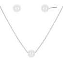 Kit Conjunto de Pérolas Colar + brincos