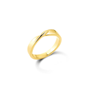 Anel Life Textura em Prata 925 com Banho de Ouro Amarelo 18k