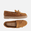 Mocassim Acamurçado Palha Laço