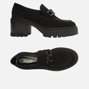 Mocassim Acamurçado Salto Bloco Tratorado